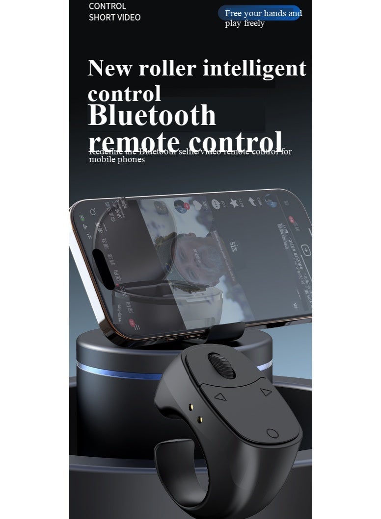 Nariele Ring Bluetooth Remote Control: Hands-Free Scrolling, Selfies & Video Browsing black - Image 5